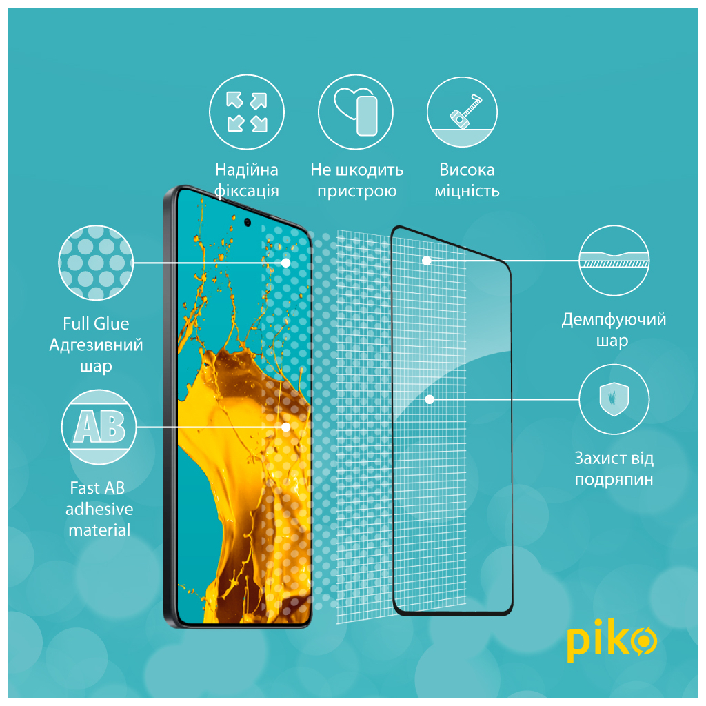 Скло захисне Piko Full Glue Xiaomi 14T Pro Black (1283126603440) - зображення 3