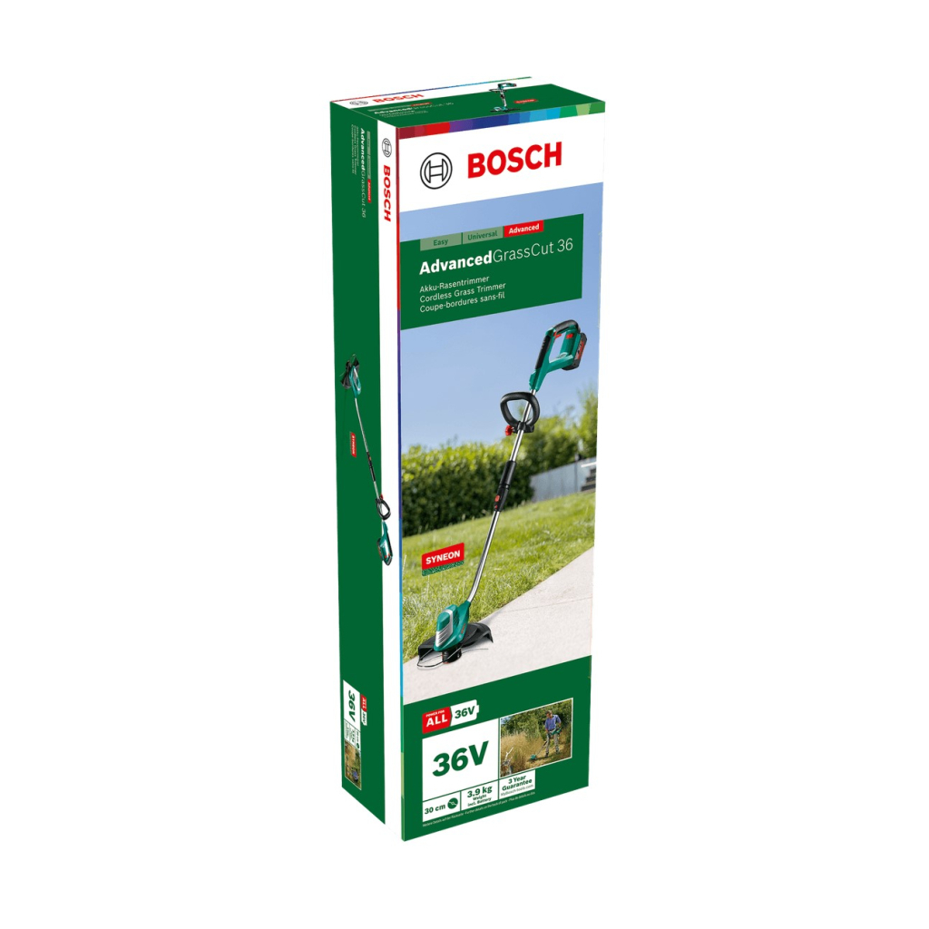 Тример садовий Bosch AdvancedGrassCut 36 36V, 30см, 1x2Ah, ЗП AL3620CV 4.1кг, (0.600.878.N03) - зображення 4