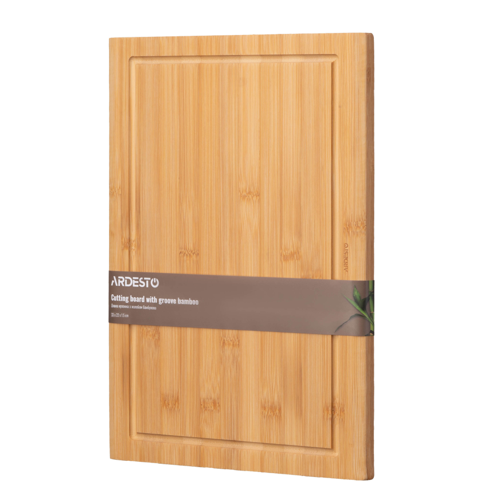Дошка для нарізання Ardesto Midori 33 х 22 х 1.5 см, бамбук (AR1433BA) - изображение 1
