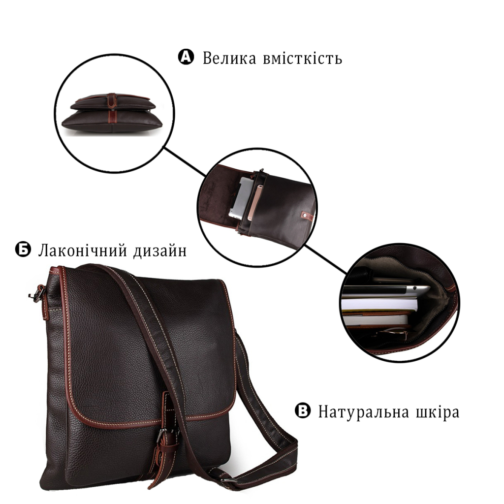 Сумка Vintage Чорна (14257) - зображення 4
