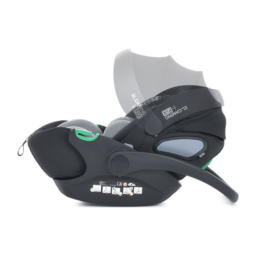 Автокрісло El Camino i-FIX (0-13кг) royal dark gray (ME 1110 royal.d.gray) - зображення 5