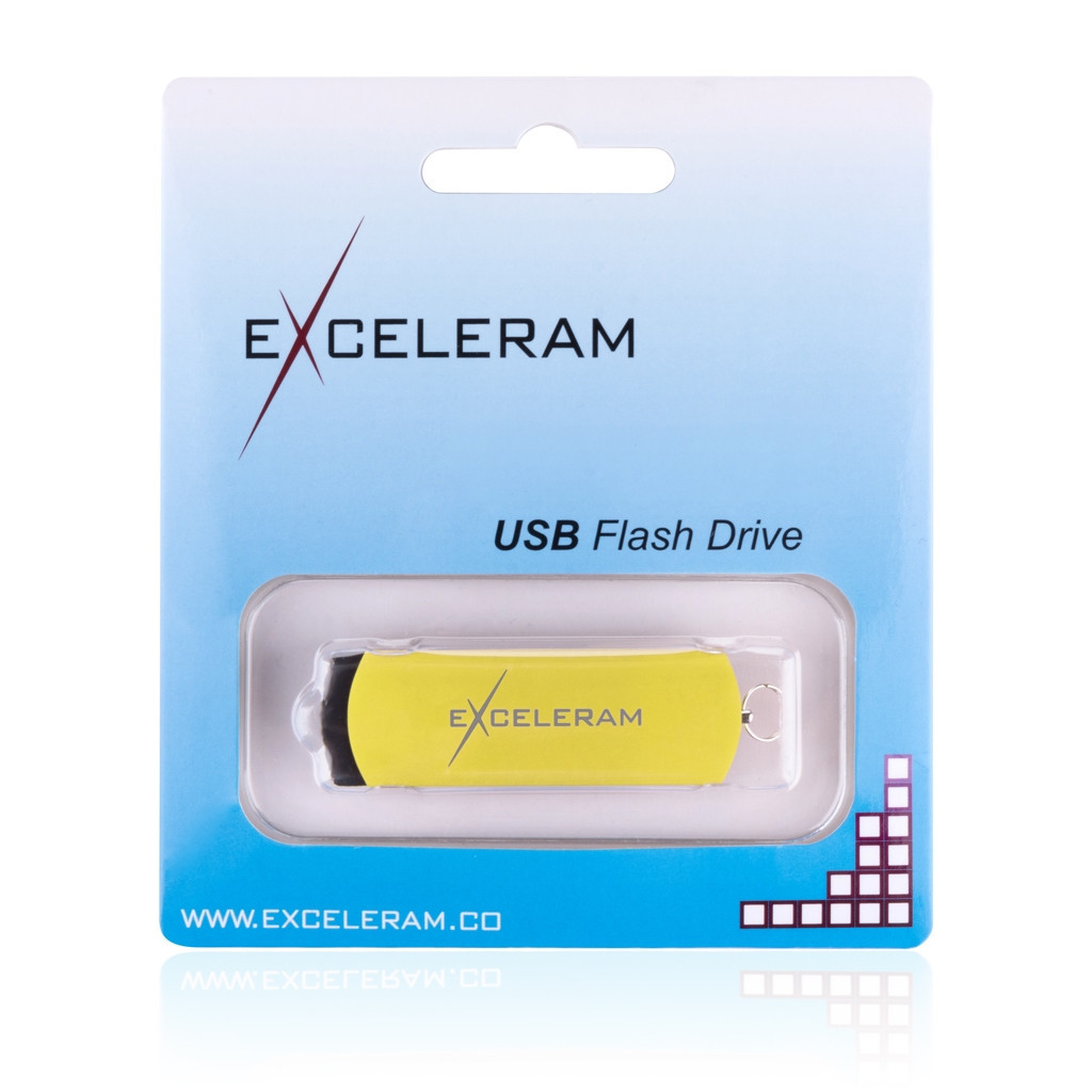 USB флеш накопичувач eXceleram 8GB P2 Series Yellow2/Black USB 2.0 (EXP2U2Y2B08) - зображення 8