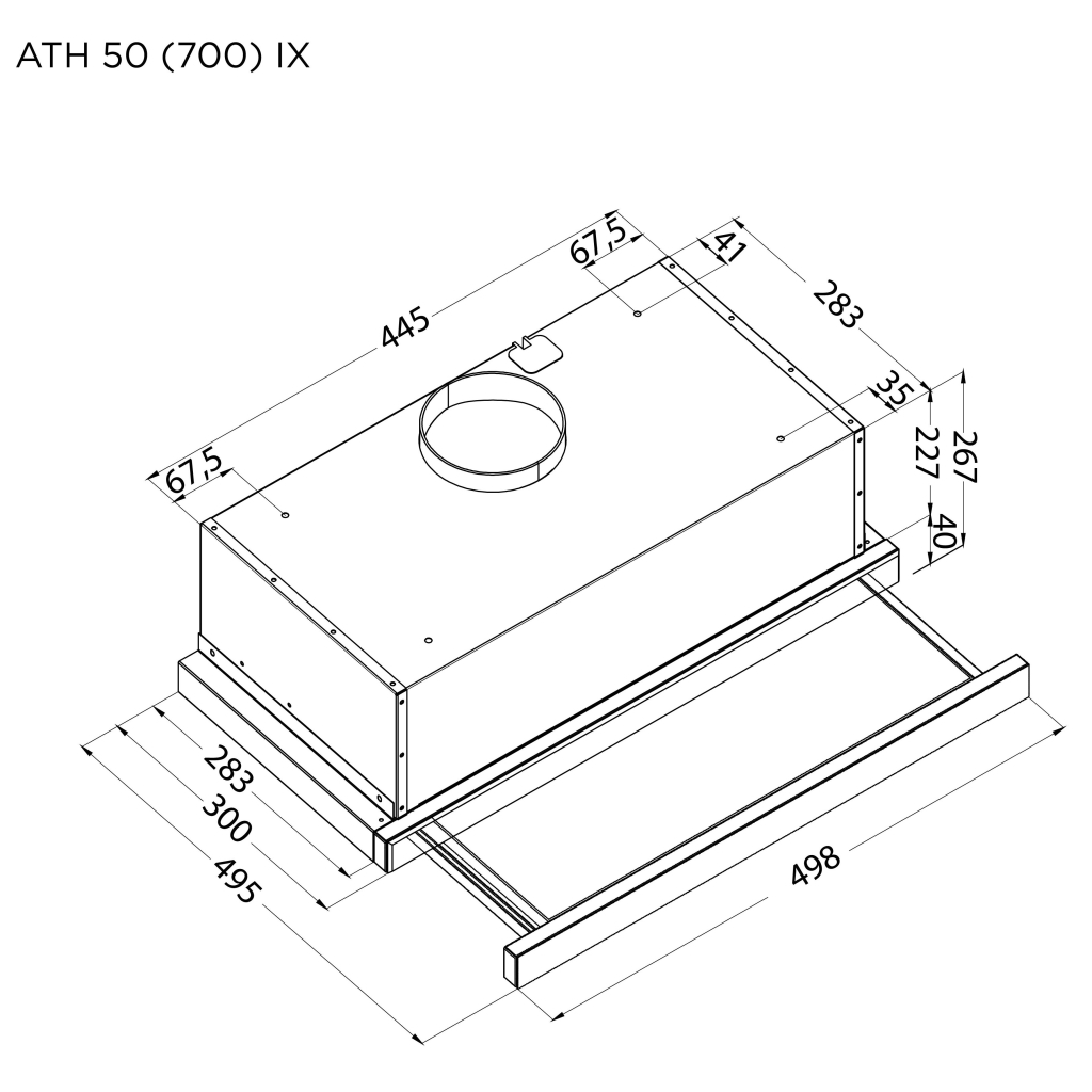 Витяжка кухонна Pyramida ATH 50 (700) IX - изображение 10