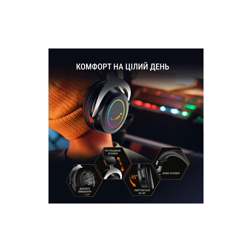 Навушники Fifine H3 RGB Black (H3) - изображение 8