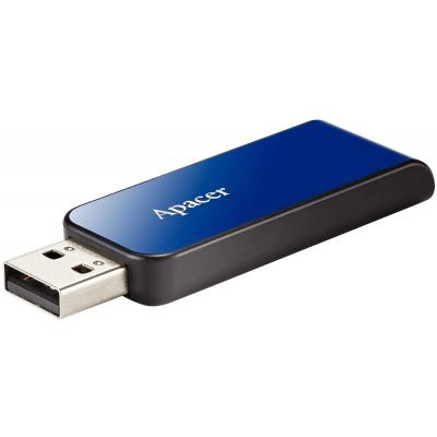 USB флеш накопичувач Apacer 4GB AH334 blue USB 2.0 (AP4GAH334U-1) - зображення 3