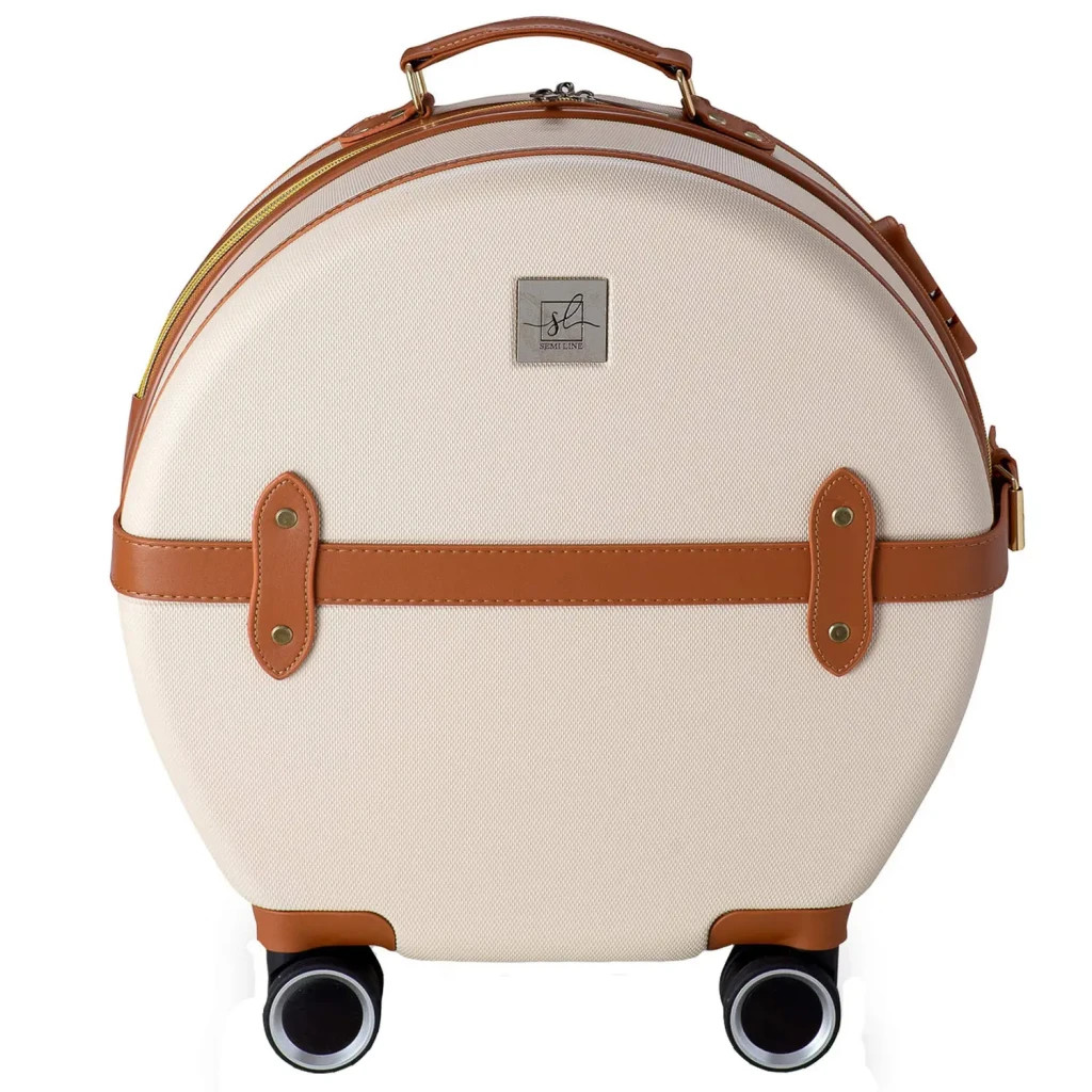 Валіза Semi Line 24" (M) Ecru/Brown (T5670-3) (DAS302667) - зображення 2