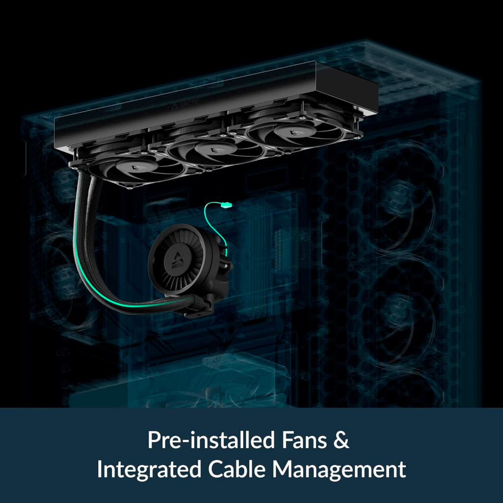 Система рідинного охолодження Arctic Liquid Freezer III Pro 360 (Black) (ACFRE00180A) - зображення 11