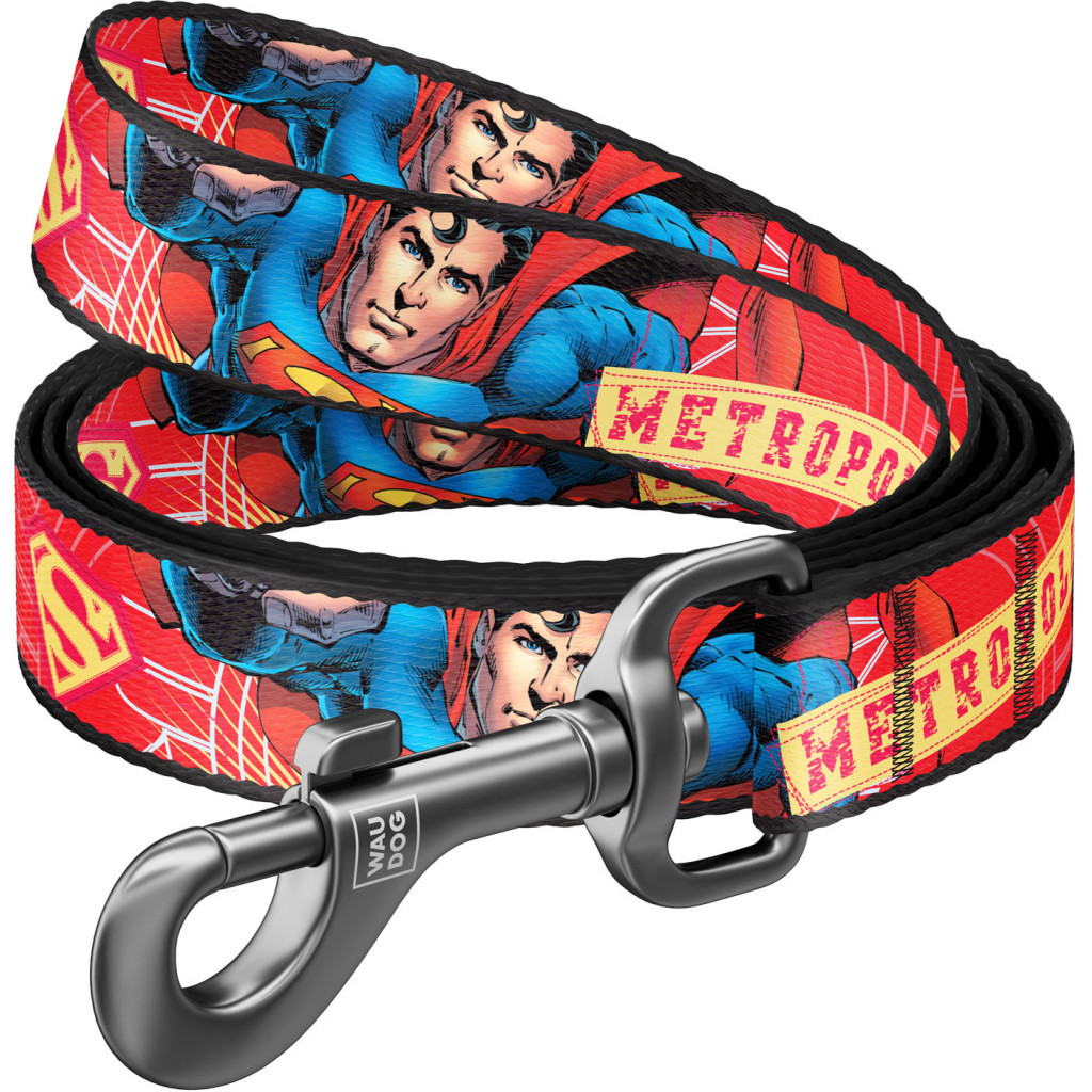 Повідець для собак WAUDOG Nylon "Супергерой" L Ш 25 мм (0125-2010) - зображення 1