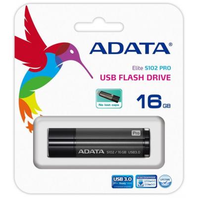 USB флеш накопичувач ADATA 16GB S102PRO Gray USB 3.1 (AS102P-16G-RGY) - зображення 6