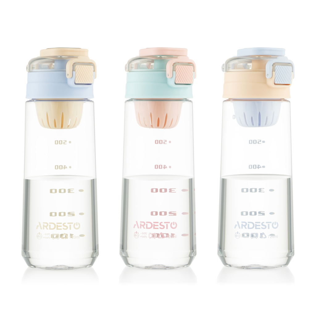 Пляшка для води Ardesto Duo 720мл рожевий, фіолетовий (AR2272DO) - зображення 7