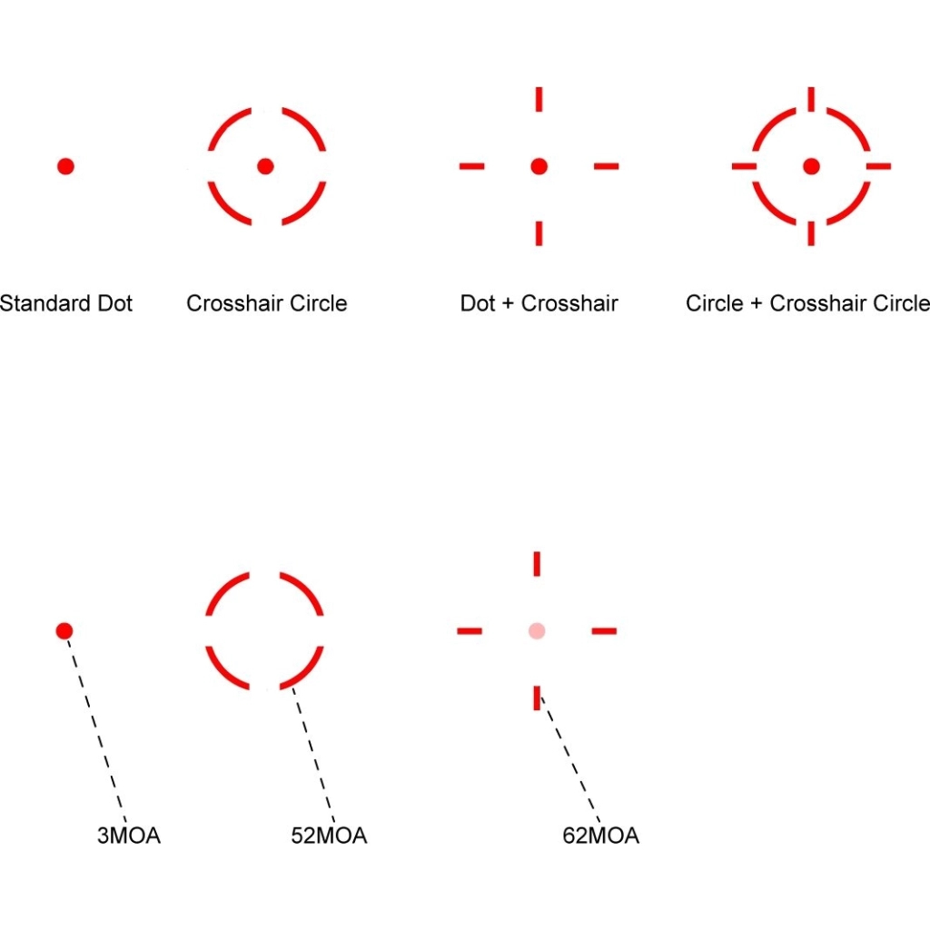 Коліматорний приціл Vector Optics Frenzy Plus 1x31x26 Multi-Reticle (SCRD-M67) - зображення 12
