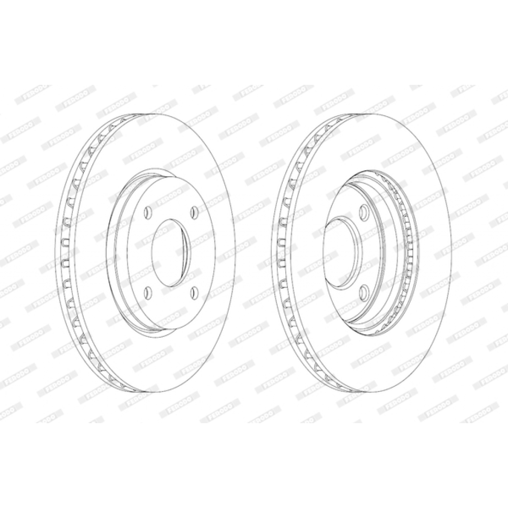 Гальмівний диск FERODO DDF1940 - зображення 1
