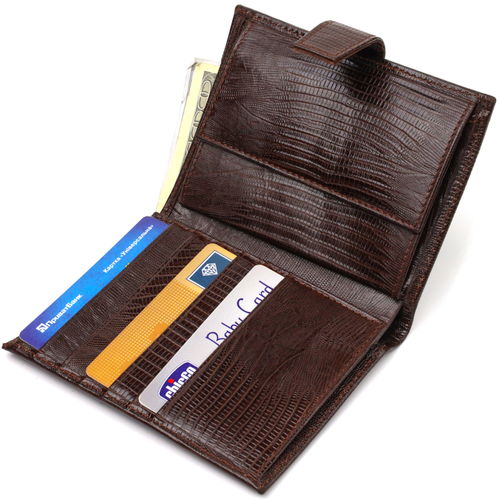 Портмоне Canpellini З натуральної шкіри Коричневе (21734) - зображення 6