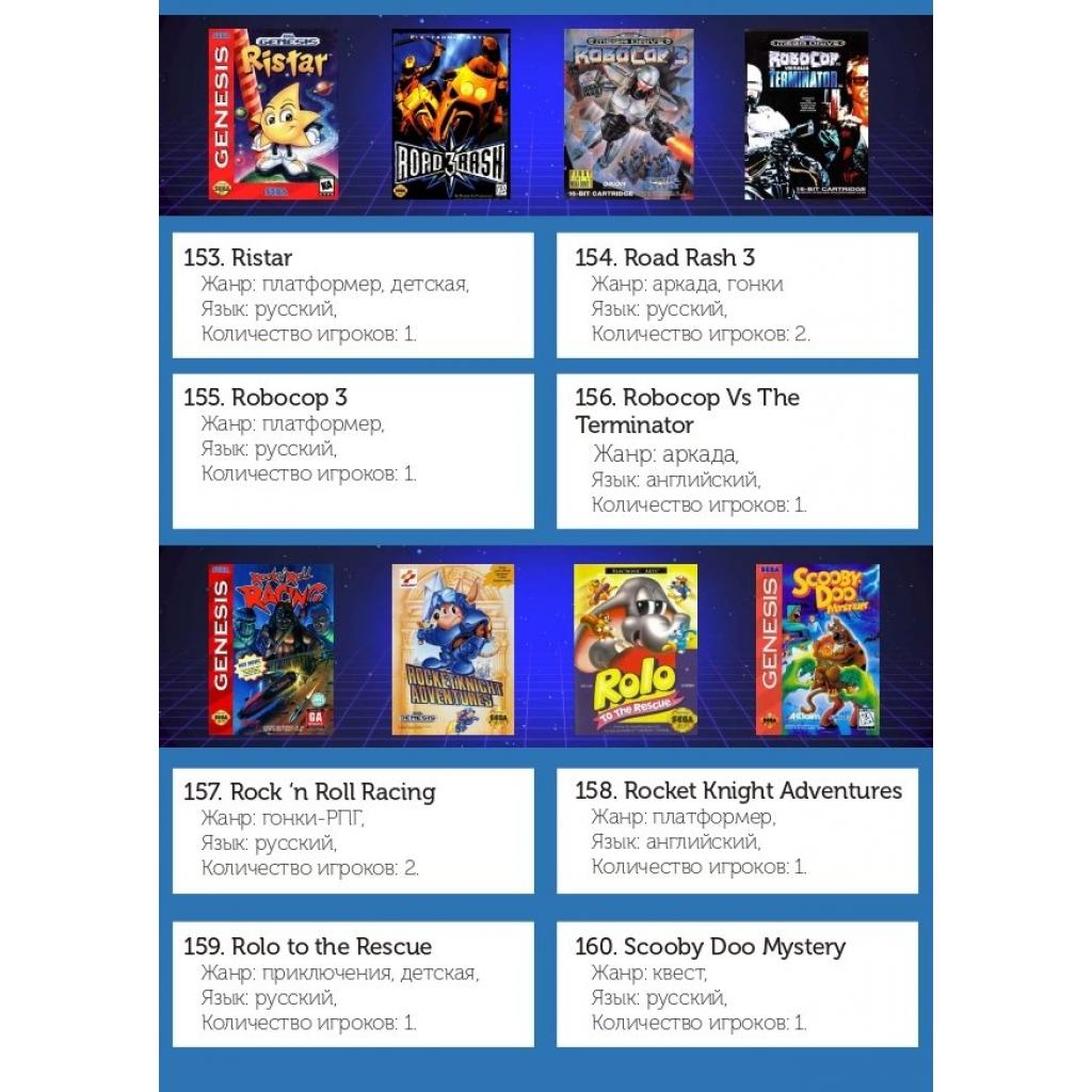 Ігрова консоль Retro Genesis 16 bit HD Ultra (225 ігор, 2 бездротових (ConSkDn73) - зображення 7