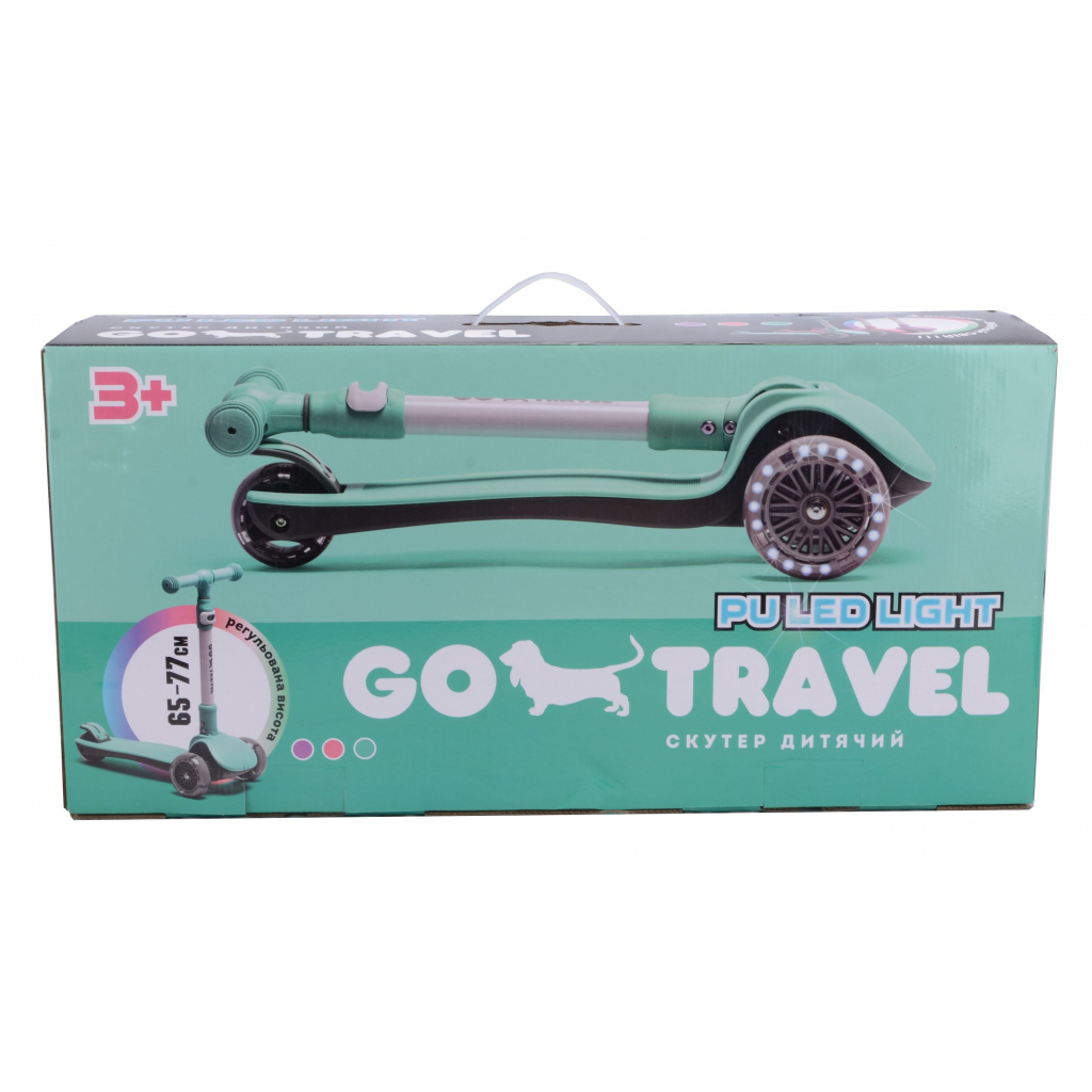 Самокат GO Travel складаний М'ятний (LS308MT) - зображення 5