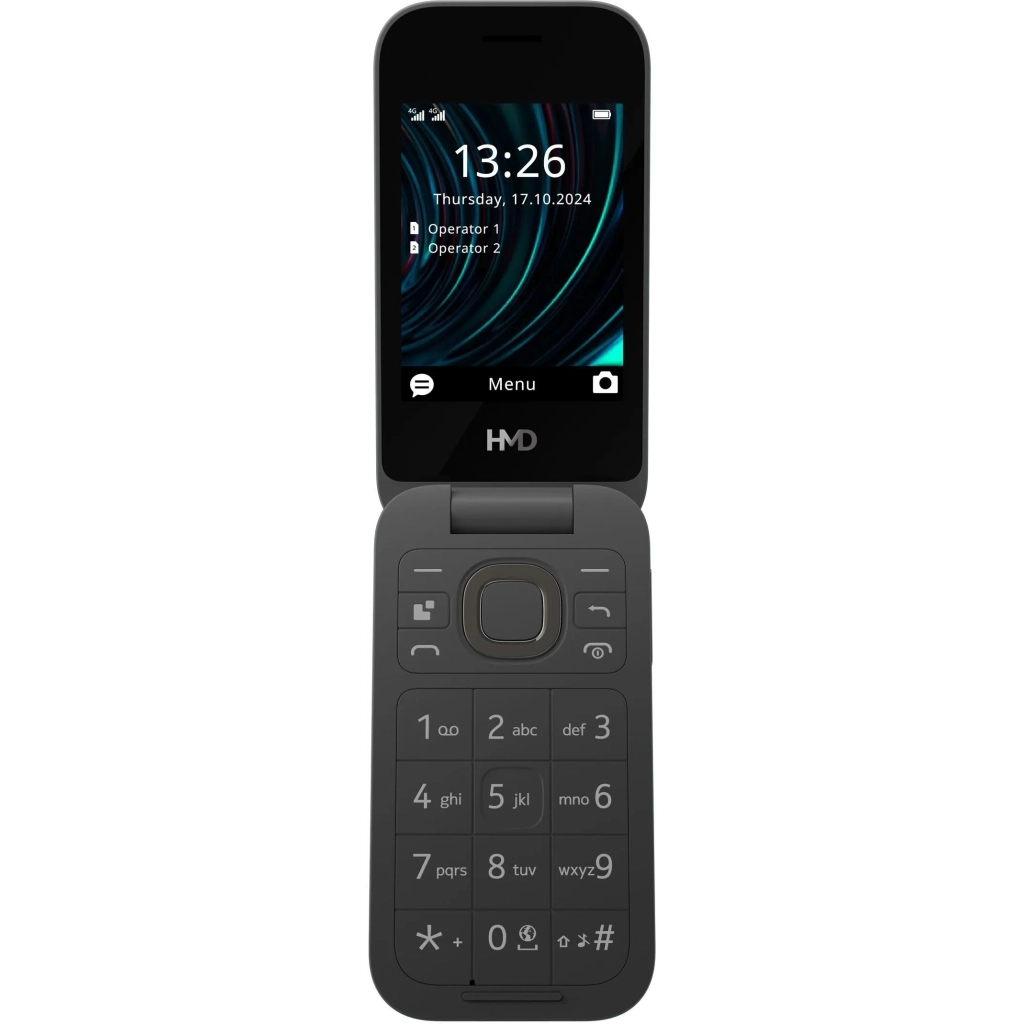 Мобільний телефон HMD 2660 4G Flip DS Black - зображення 2