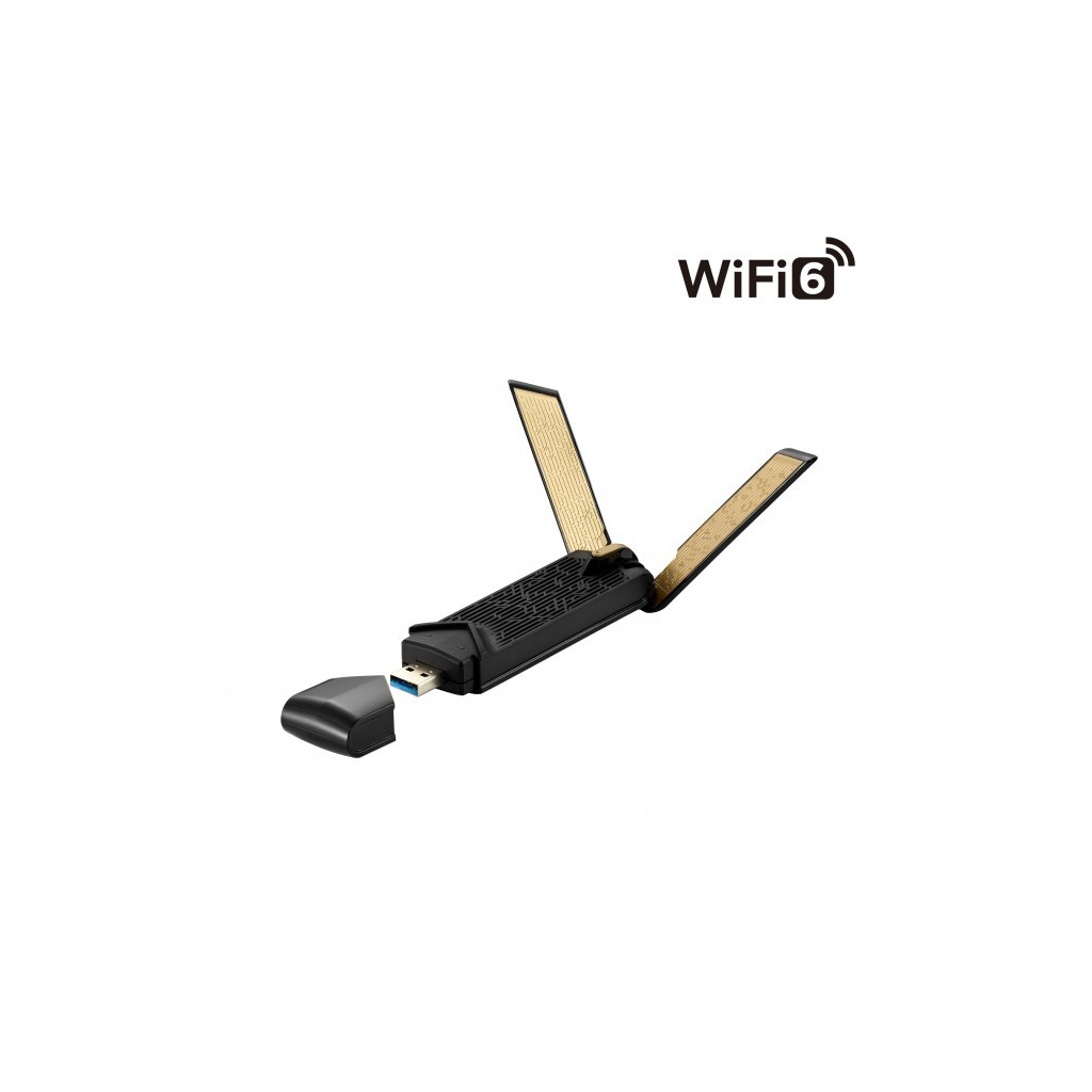 Мережева карта Wi-Fi ASUS USB-AX56 AX1800 USB 3.0 WPA3 MU-MIMO OFDMA (USB-AX56) - зображення 2