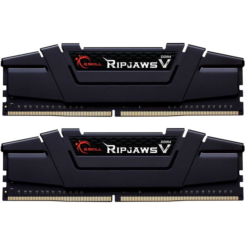 Модуль пам'яті для комп'ютера DDR4 64GB (2x32GB) 4400 MHz RipjawsV Black G.Skill (F4-4400C19D-64GVK) - зображення 1