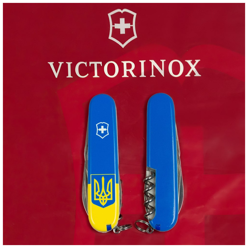 Ніж Victorinox Spartan Ukraine 91 мм Герб на прапорі вертикальний (1.3603.7_T3030p) - зображення 11