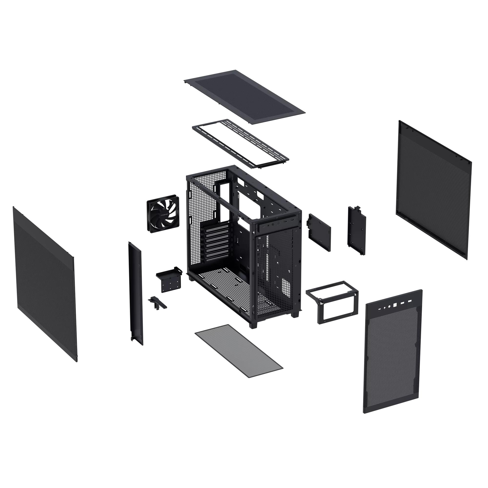 Корпус Asus Prime AP303 Mesh Black (90DC00V0-B39000) - зображення 3