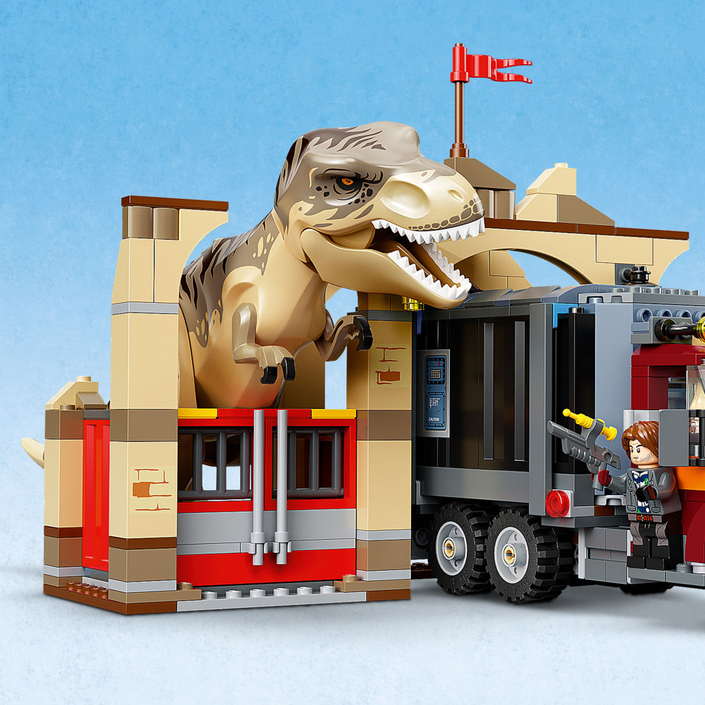 Конструктор LEGO Jurassic World Втеча тиранозавра і атроцираптора 466 деталей (76948) - зображення 6