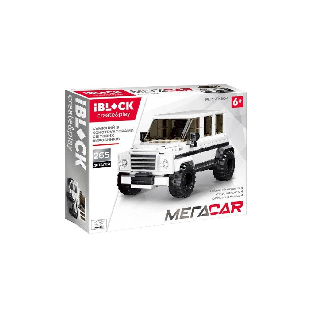 Конструктор iBlock 265 деталей, машина (PL-921-304) - зображення 1