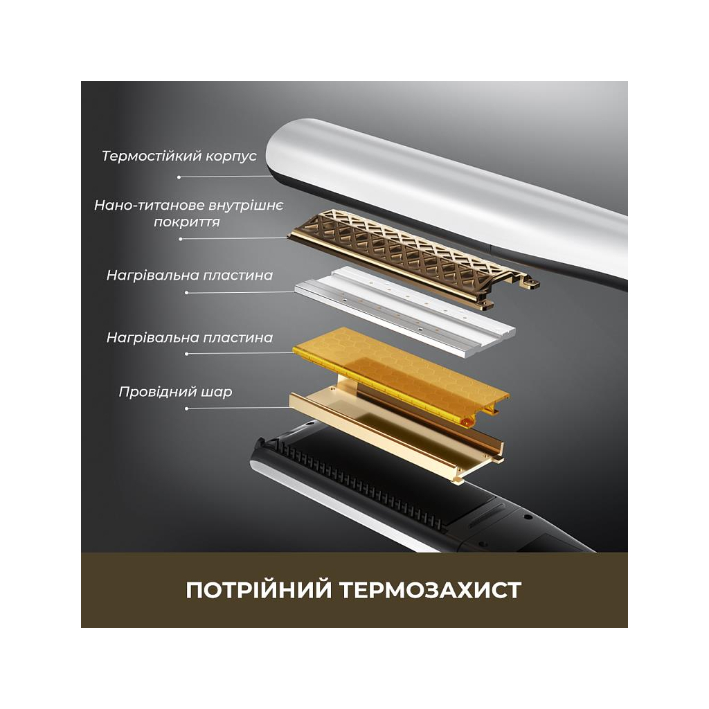 Вирівнювач для волосся Dreame AuraSteam Straight White AA01A (AA01A-WH) - зображення 2