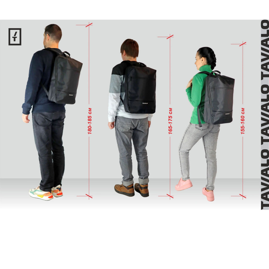 Рюкзак для ноутбука Tavialo 15.6" Smart TB18 black, 18л (TB18-124BL) - зображення 9