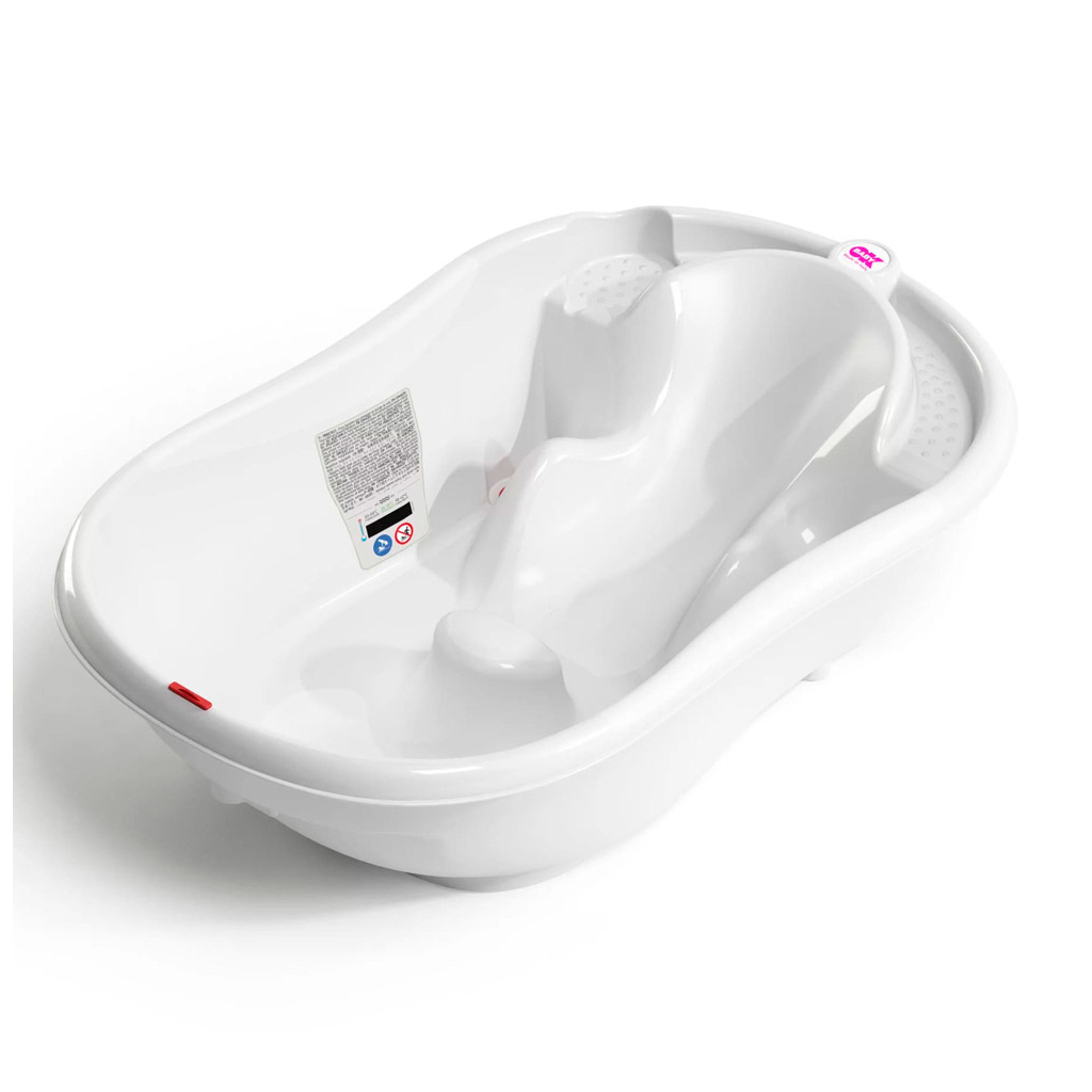Ванночка Ok Baby Onda з анатомічною гіркою і термодатчиком білий (38236840) - зображення 1