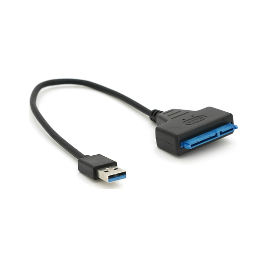 Перехідник USB 3.0 AM to SATA 0.1m for HDD/SSD black Voltronic (YT-C3.0-SATA/0.1) - зображення 2