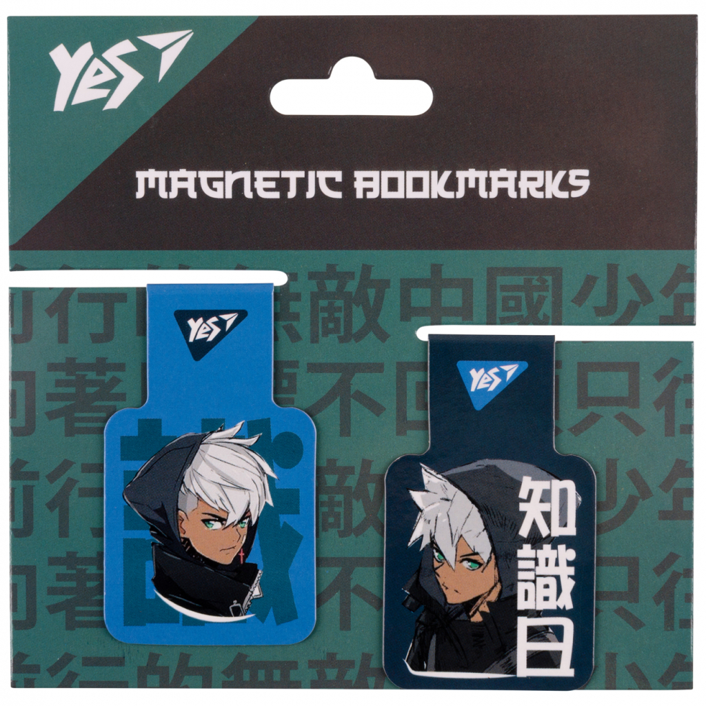 Закладки для книг Yes магнітні Anime boy, 2шт (708121) - зображення 1