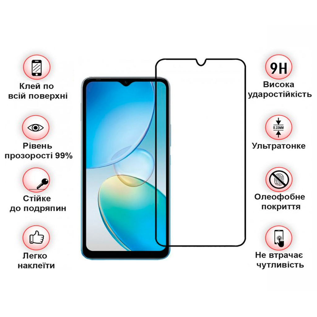 Скло захисне BeCover Infinix Hot 20і (X665E) Black (708544) - зображення 4