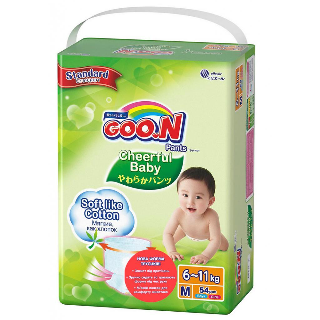 Підгузки GOO.N Cheerful Baby M 6-11 кг унісекс 54 шт. (843284) - зображення 1
