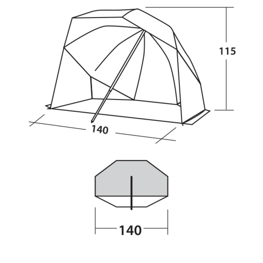 Намет Easy Camp Coast 50 Ocean Blue (928282) - зображення 3