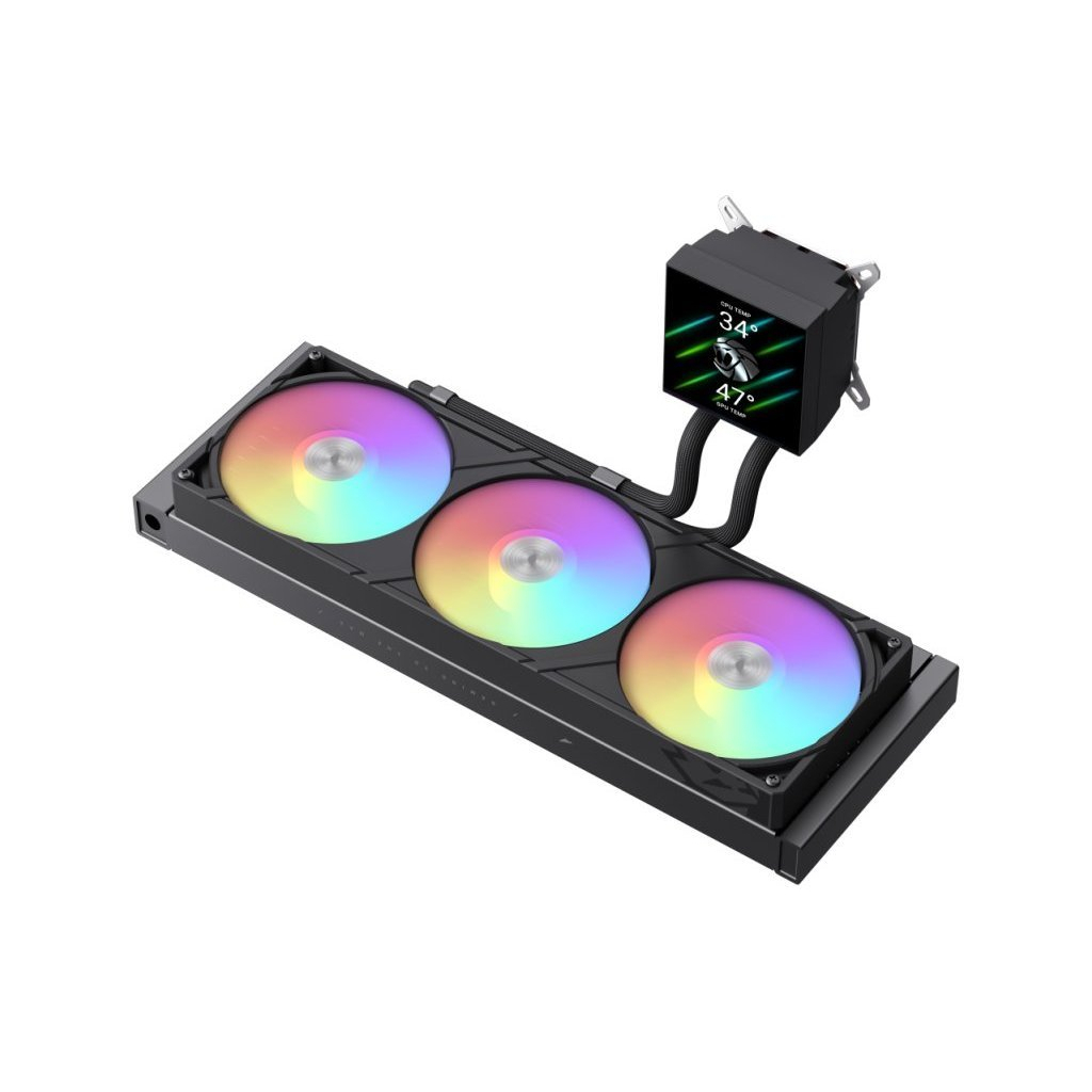 Система рідинного охолодження Gamemax GLACIER 360 LCD BK - зображення 5