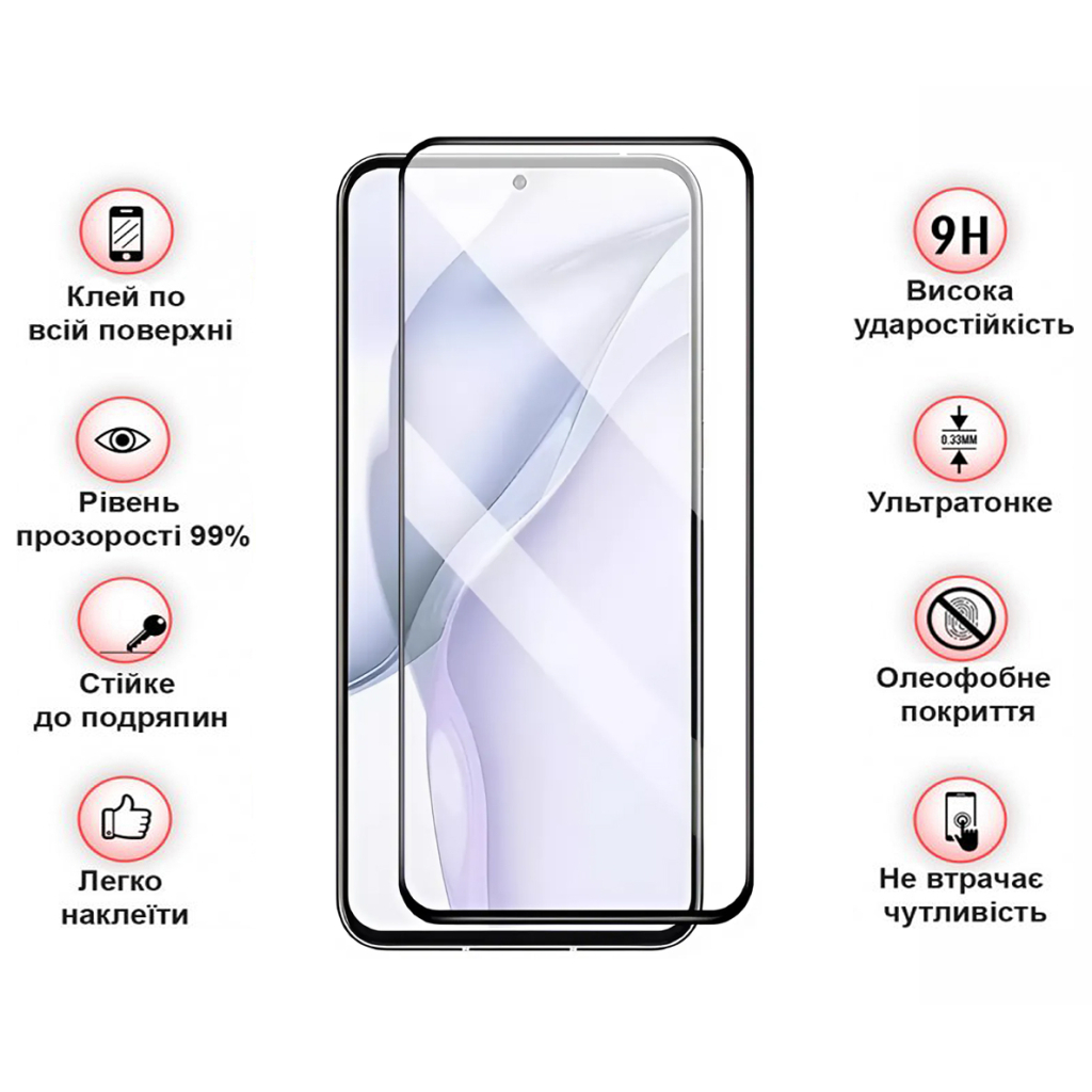 Скло захисне BeCover Nubia Focus 5G Black (711972) - зображення 3