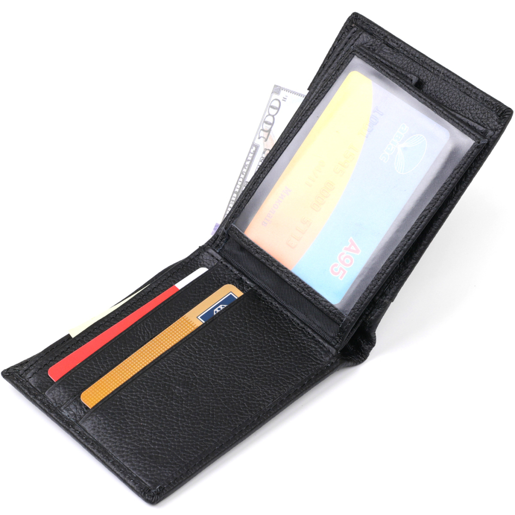 Гаманець Vintage Шкіряний Чорний (20475) - зображення 5