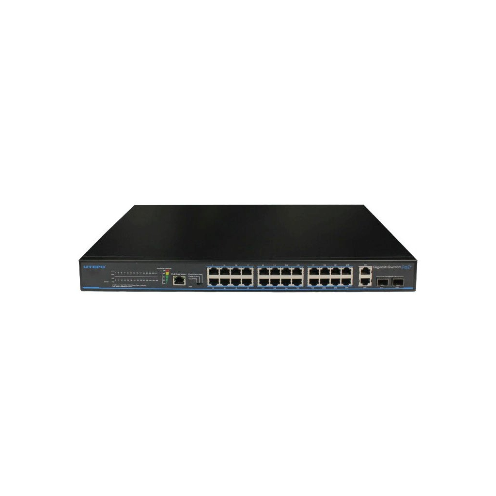 Комутатор мережевий Utepo UTP1-SW2402TS-POE - зображення 1