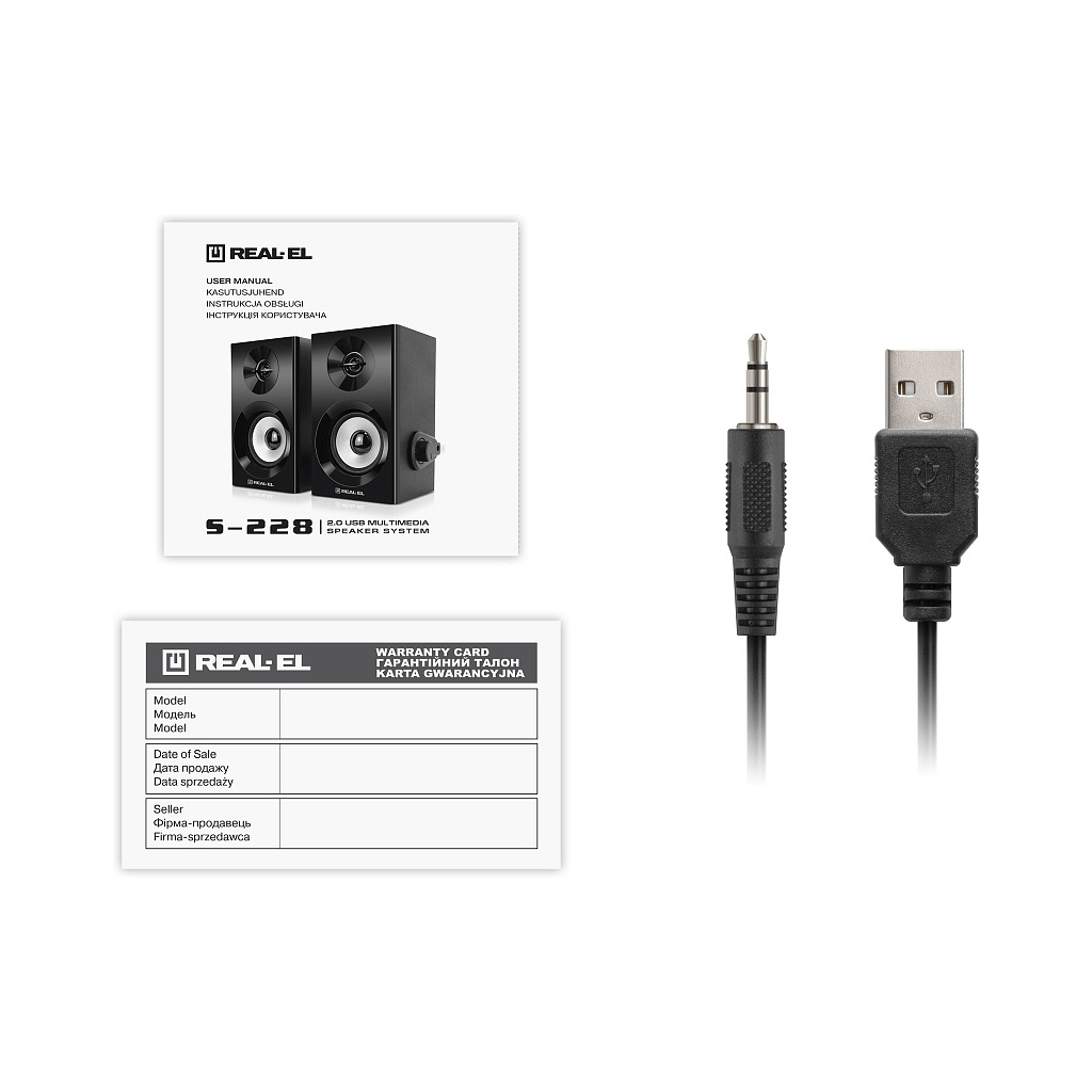 Акустична система REAL-EL S-228 Black (EL121200014) - зображення 9