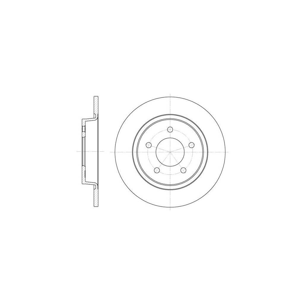 Гальмівний диск REMSA 6880.00 - зображення 1