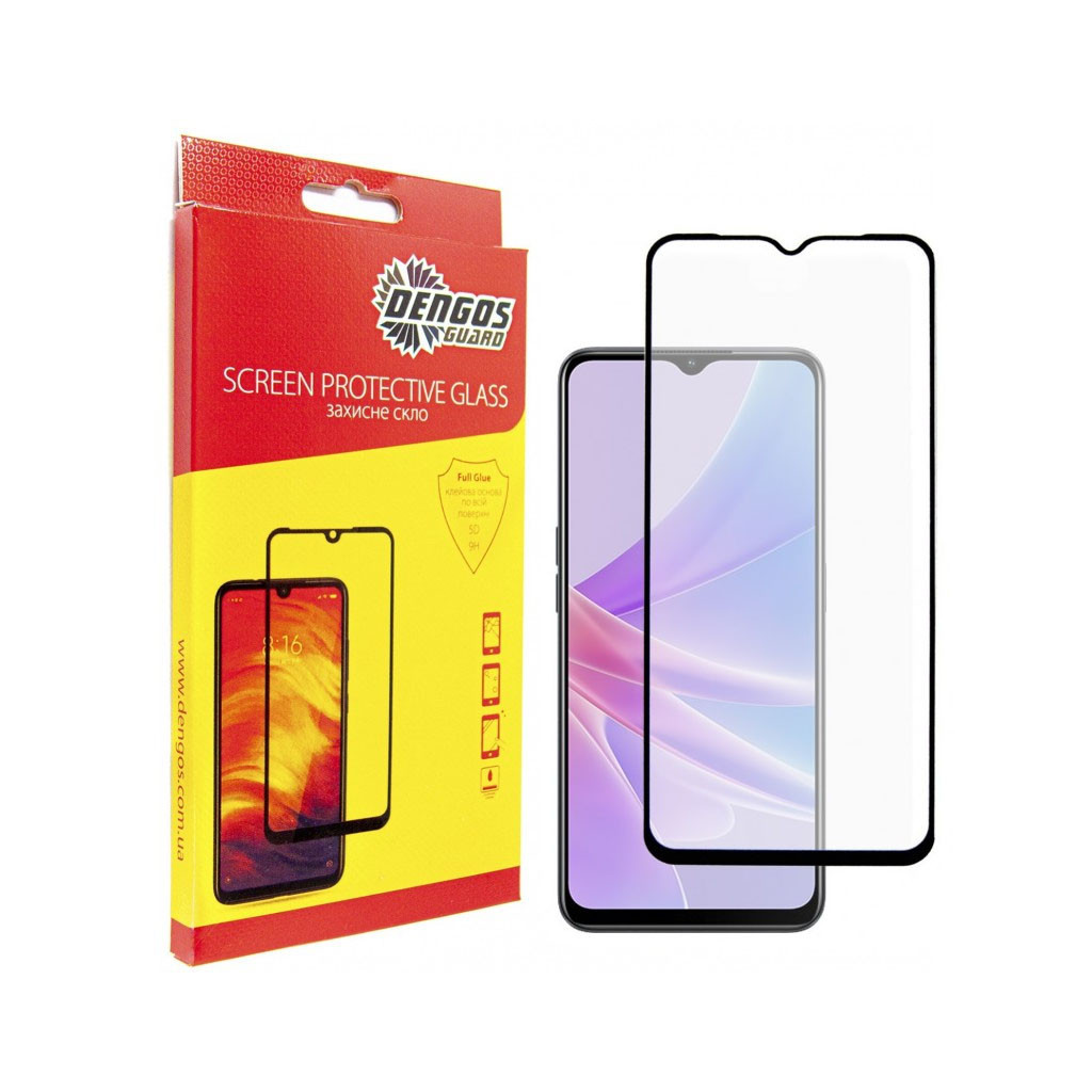 Скло захисне Dengos Full Glue Oppo A78 5G (black) (TGFG-298) - зображення 1