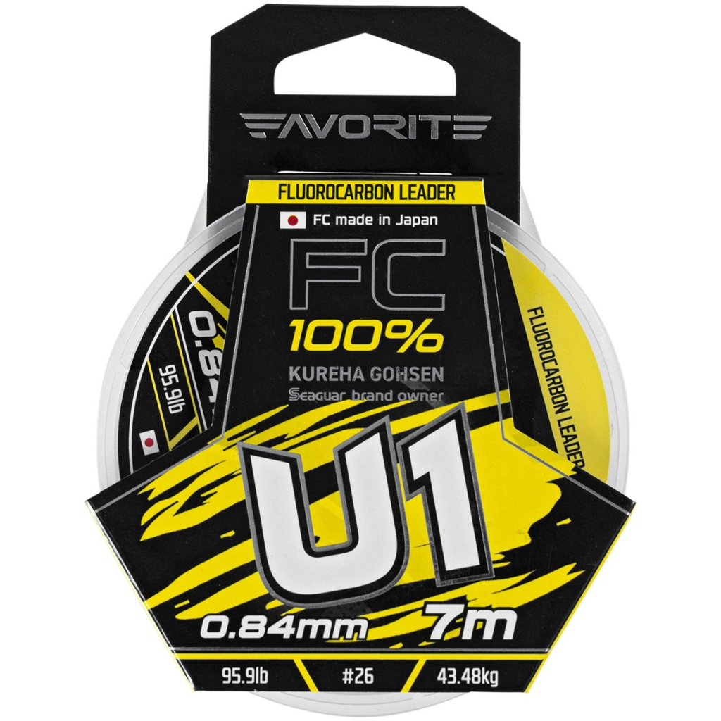 Флюорокарбон Favorite U1 FC 7m 26/0.84mm 95.9lb/43.48kg (1693.11.96) - зображення 2