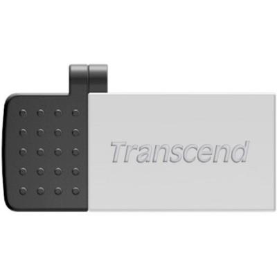 USB флеш накопичувач Transcend 32G On-The-Go Silver USB 2.0 (TS32GJF380S) - зображення 1