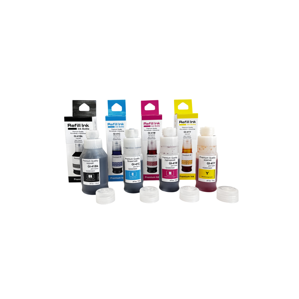 Чорнило Premium Quality Canon GI-41 SET B135ml, C/M/Y 70м (70264943) - зображення 1