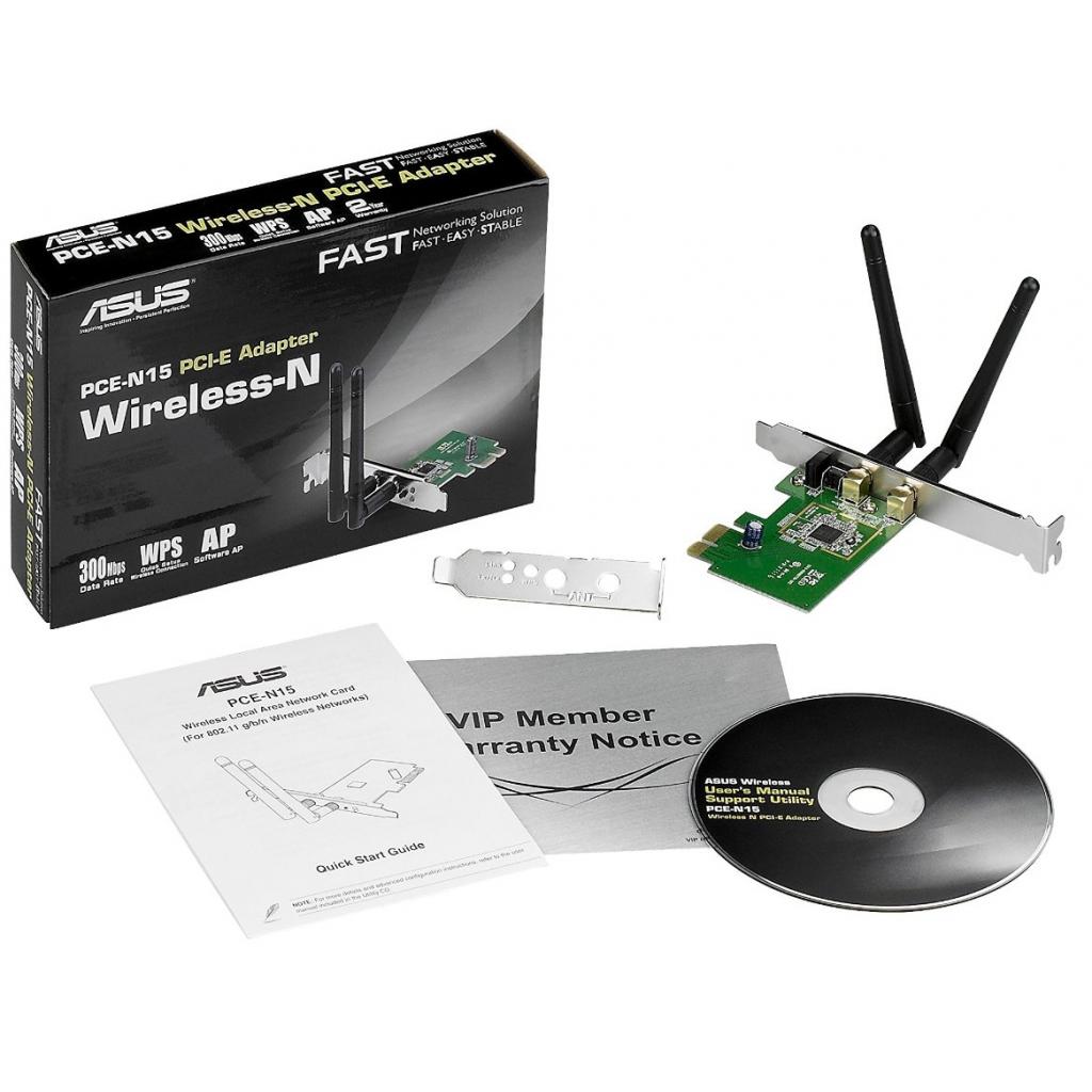 Мережева карта Wi-Fi ASUS PCE-N15 - зображення 4