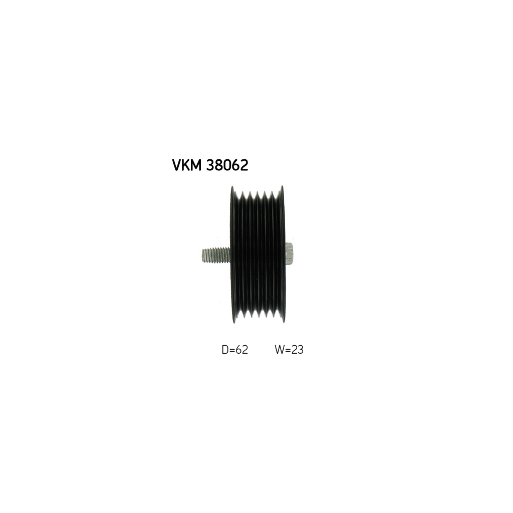 Ролик натягувача ременя SKF VKM 38062 - зображення 2