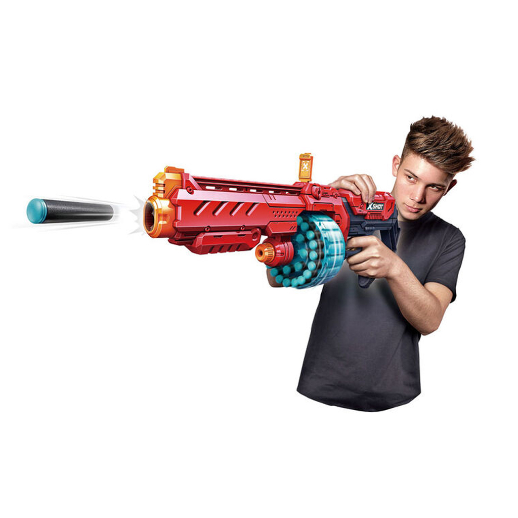 Іграшкова зброя Zuru X-Shot Red Швидкострільний бластер EXCEL Turbo Fire (48 патронів) (36270R) - зображення 3