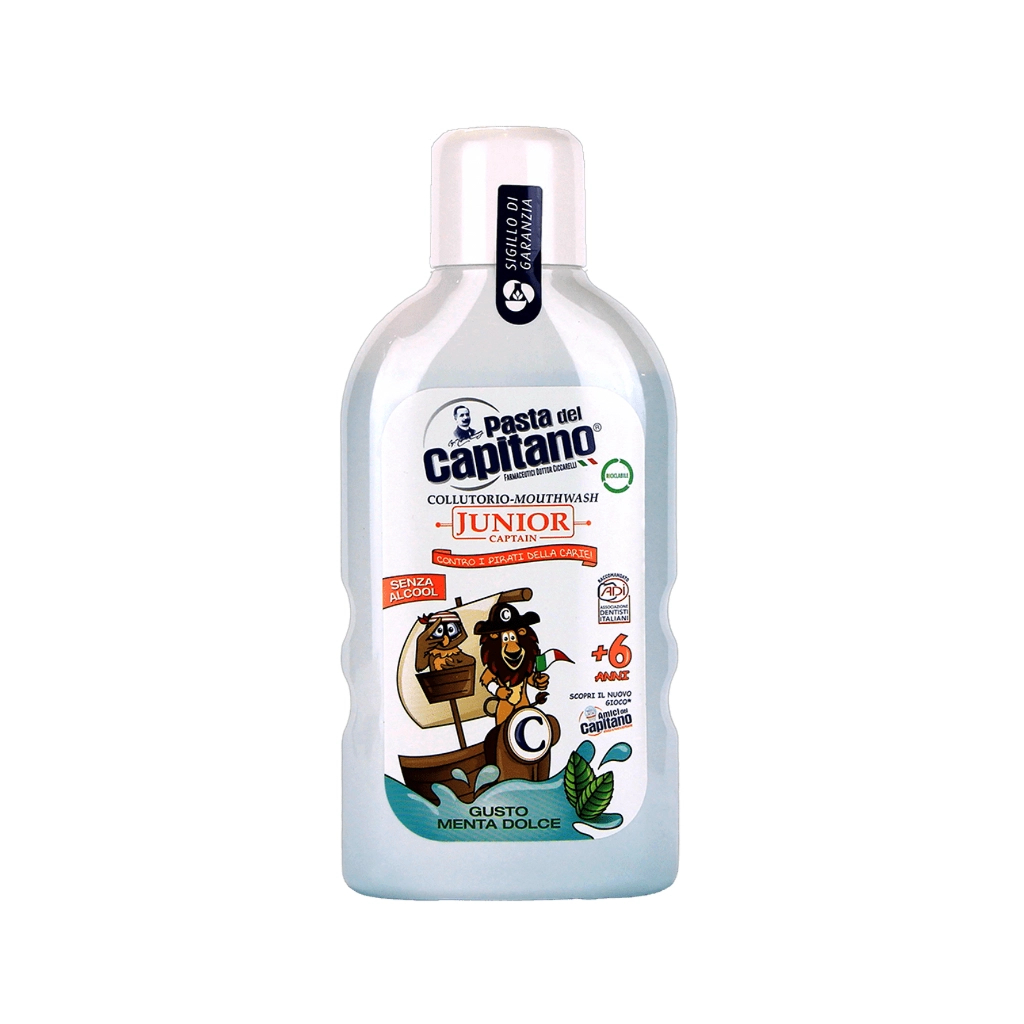 Ополіскувач для порожнини рота Pasta del Capitano Junior Soft Mint 400 мл (8002140135613) - зображення 1