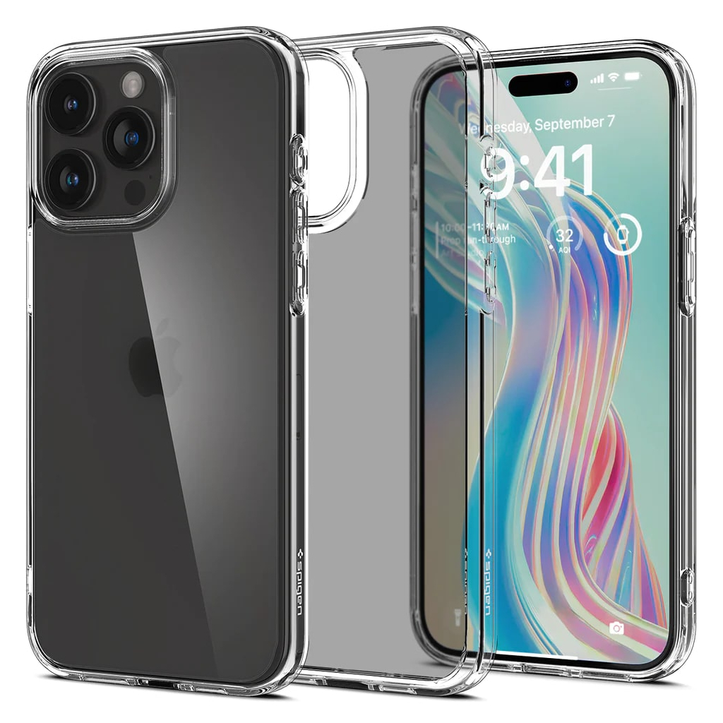 Чохол до мобільного телефона Spigen Apple iPhone 15 Pro Ultra Hybrid, Crystal Clear (ACS06707) - зображення 1