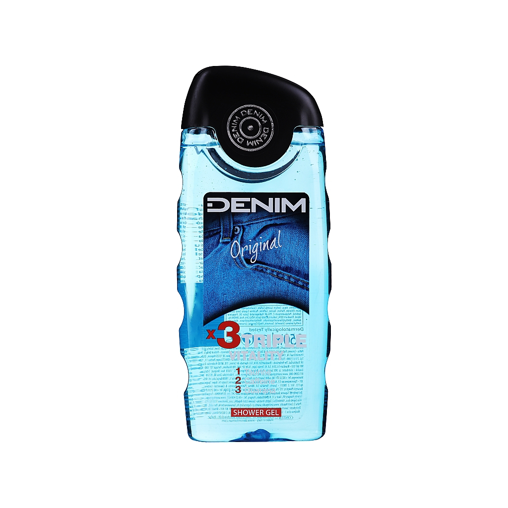 Гель для душу Denim Original потрійна життєва сила 250 мл (8008970004266) - зображення 1